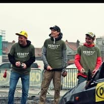 Frederic Keulemans op het podium na een wedstrijd