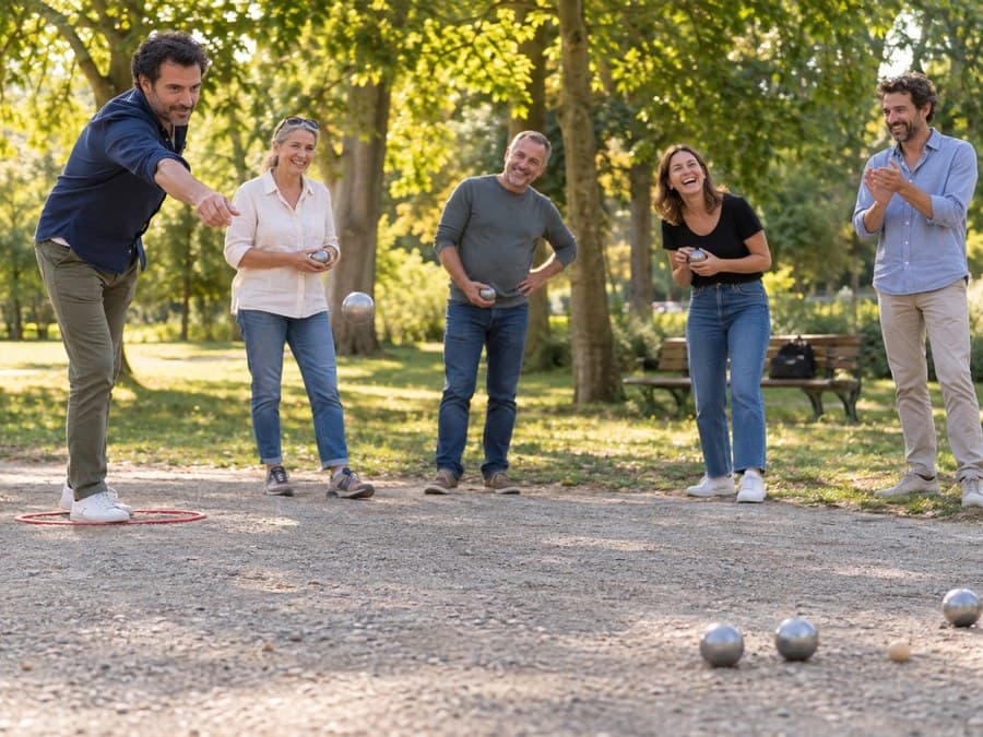 Collega's lachen tijdens het spelen